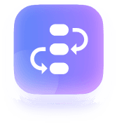 ไอคอนของกระบวนการทำงานด้านการเผยแพร่ที่ผสานรวม AI Detector API สำหรับการคัดกรองบทความ