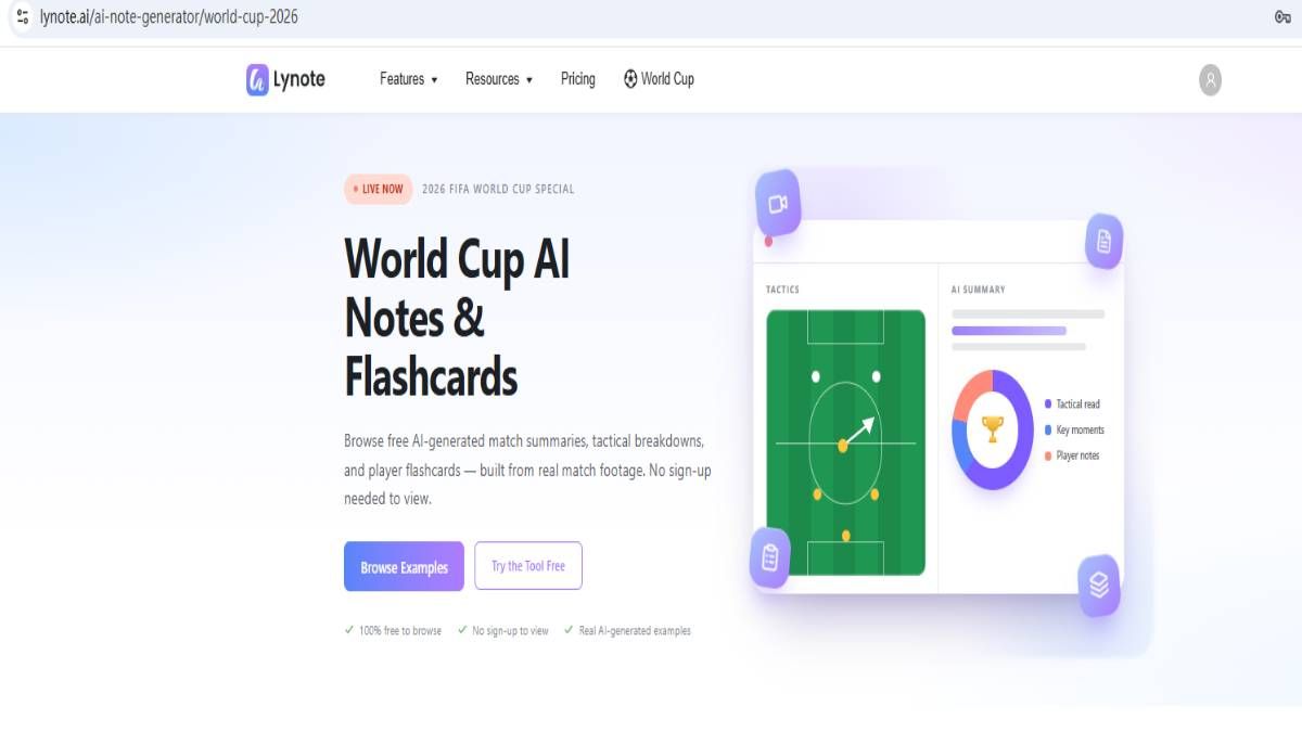 World Cup 2026 AI Notes Generator