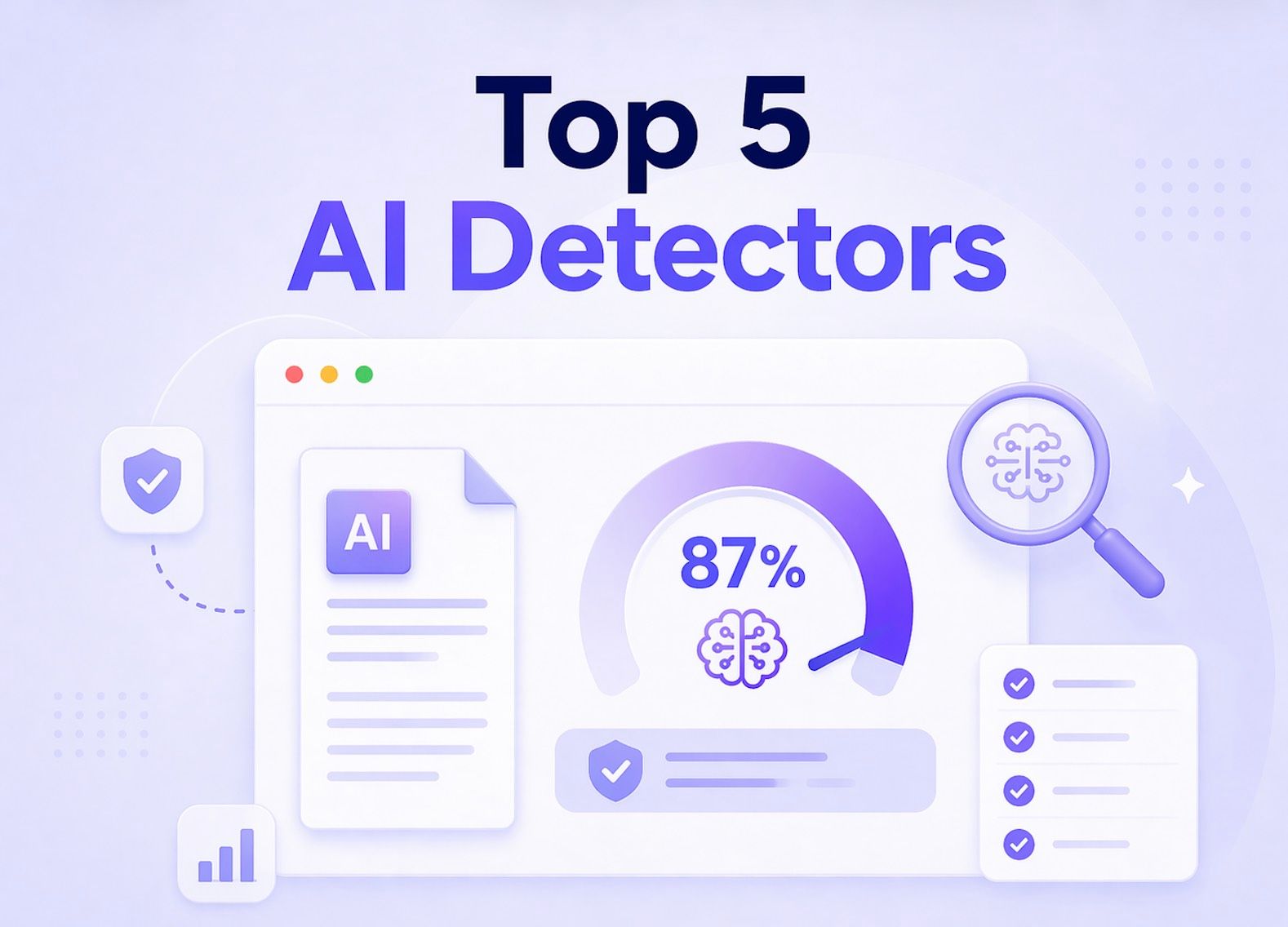 Los 5 mejores detectores de IA de 2026