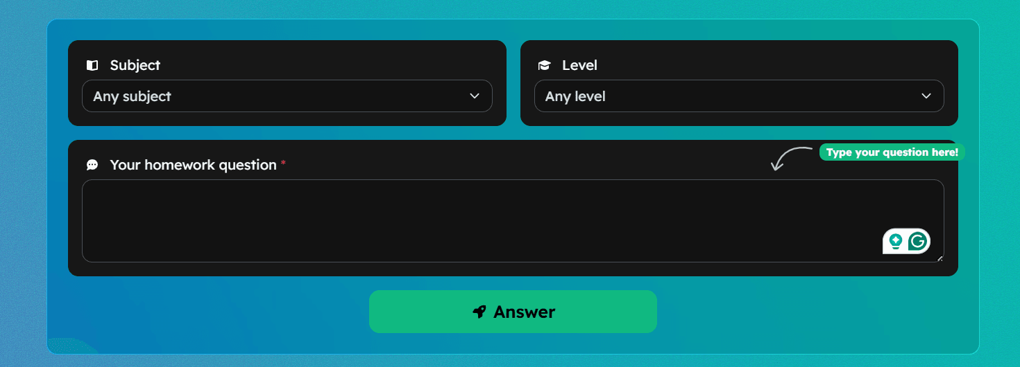 Capture d'écran de l'assistant devoirs IA StudyMonkey