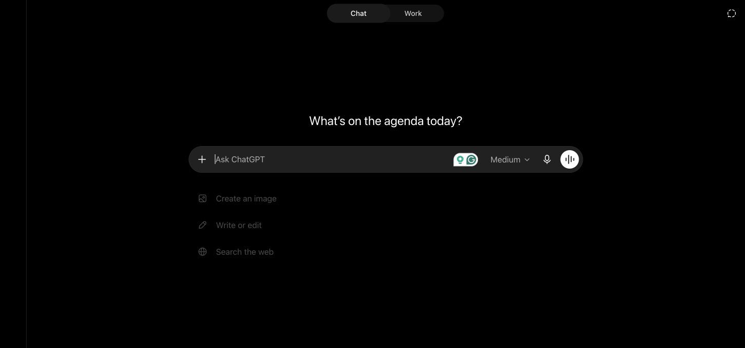 Complete ChatGPT interface for project-based research and drafting