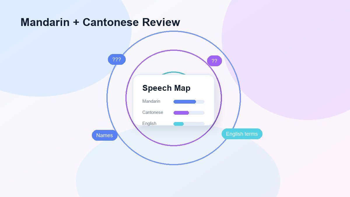 Revisión de audio en mandarín y cantonés