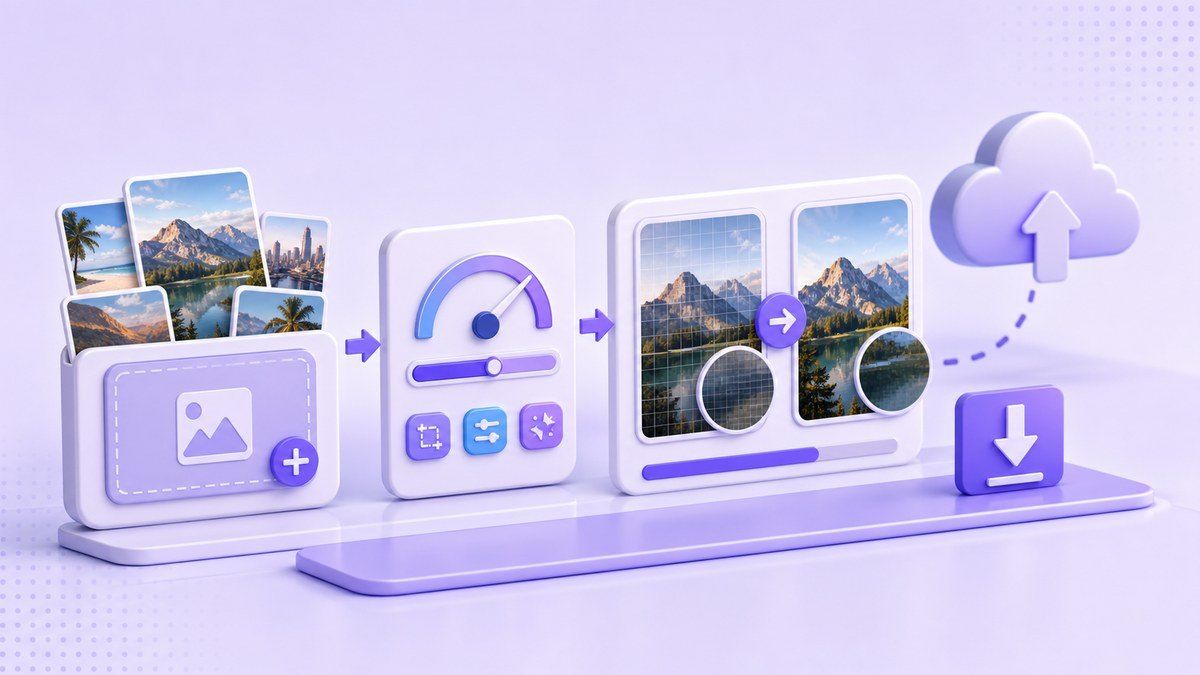 Compress images before uploading photos to cloud storage