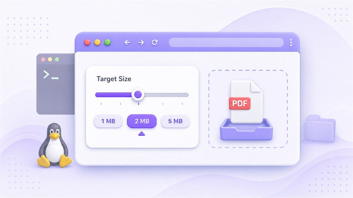 Compress PDF Linux Step 1