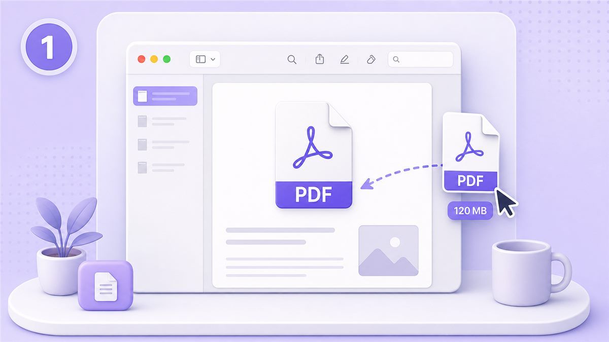 Passo 1 abrir um PDF no Pré-visualização no Mac