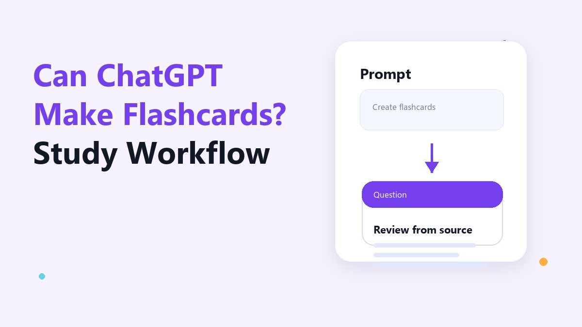 Can ChatGPT make flashcards cover image