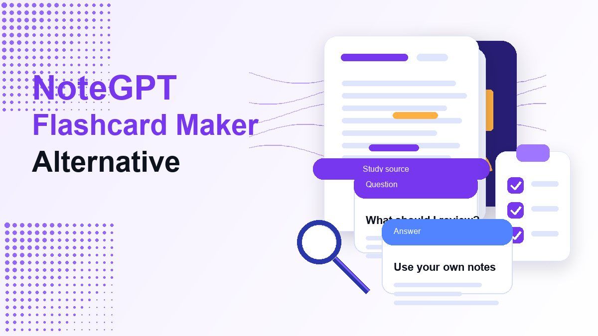 NoteGPT Flashcard Maker alternative cover image
