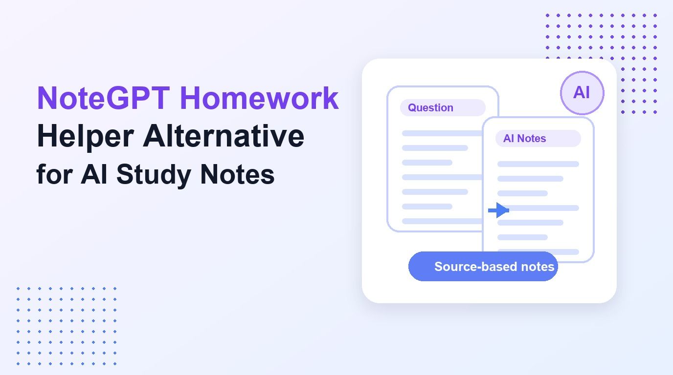 Alternativa a NoteGPT homework helper para notas de estudio con IA