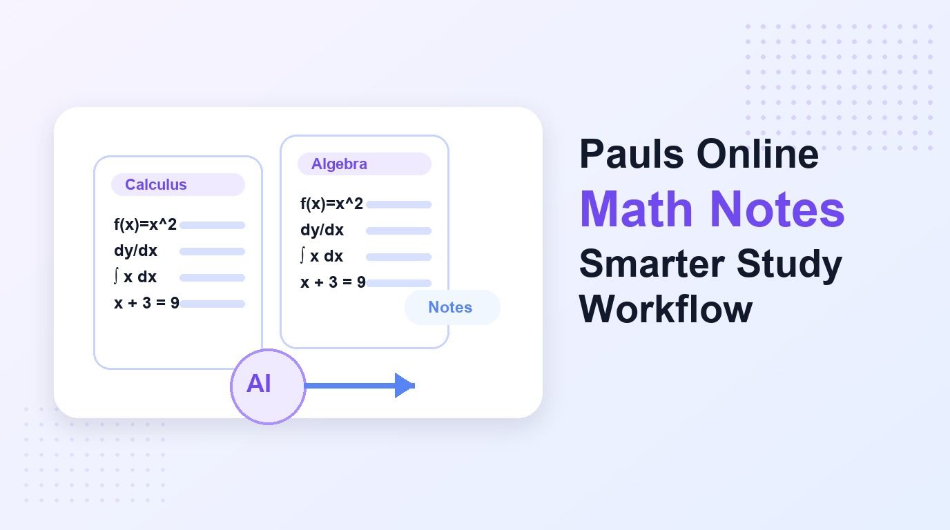 Pauls Online Math Notes smarter study workflow cover