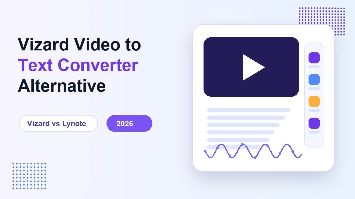 Vizard Video to Text Converter alternative cover