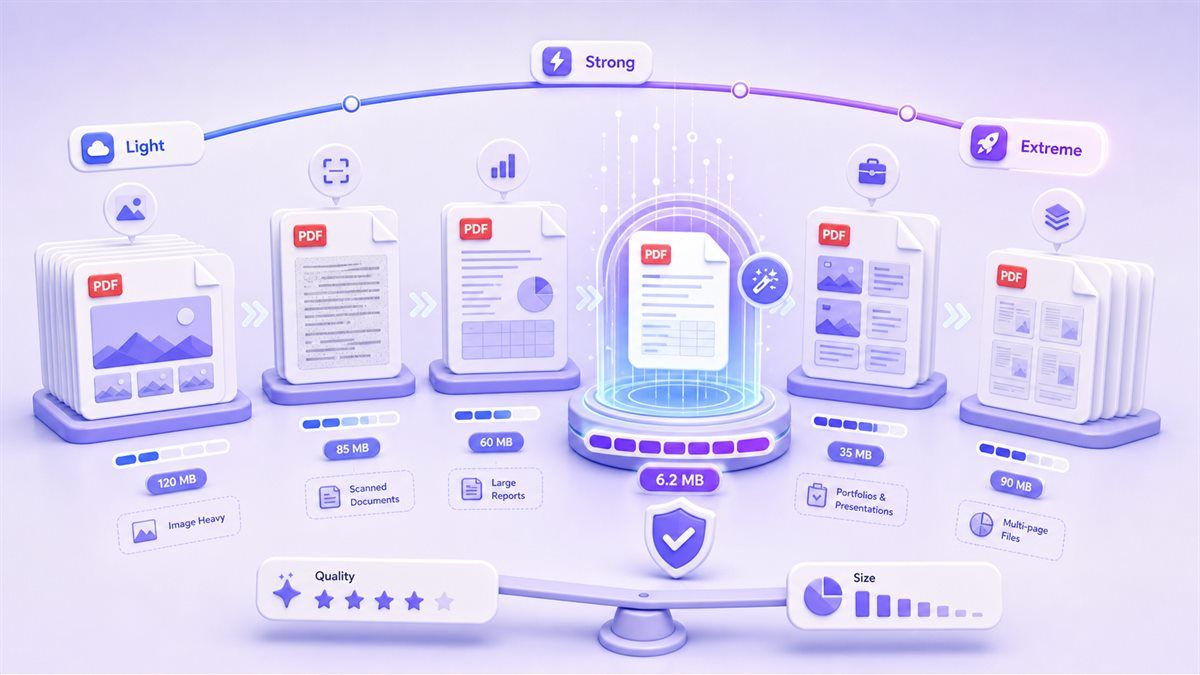 Aşırı PDF Sıkıştırma Seviyeleri
