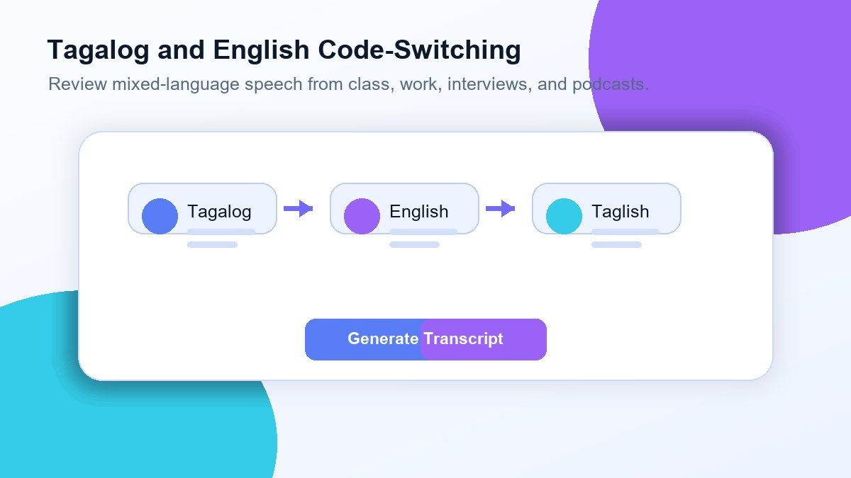 Tagalog & English Code-Switching