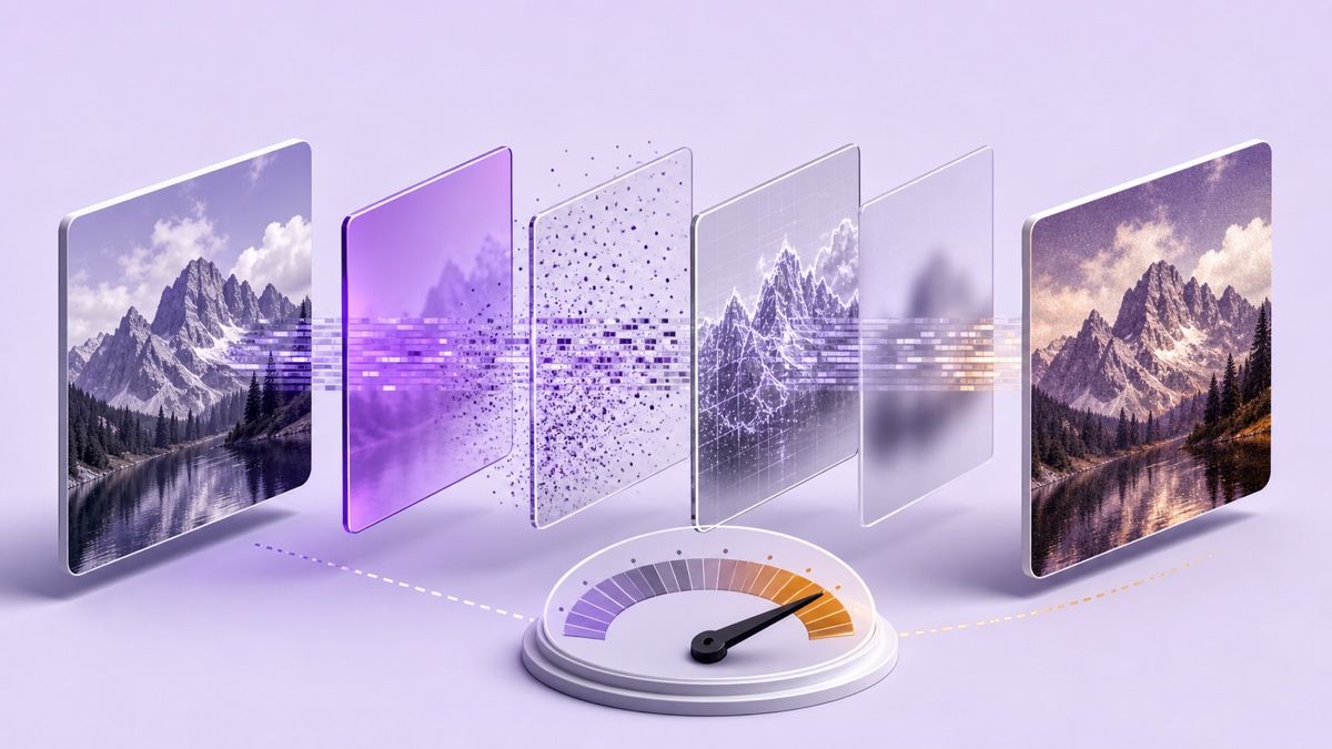 Filters, noise, and overlays changing image texture and pixel signals