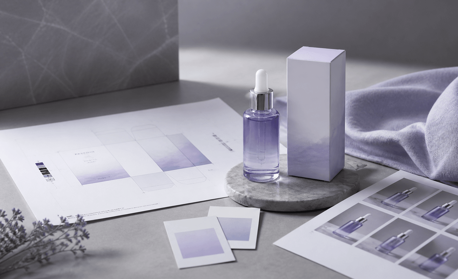 Flux product mockup shown with packaging source files and alternate product angles
