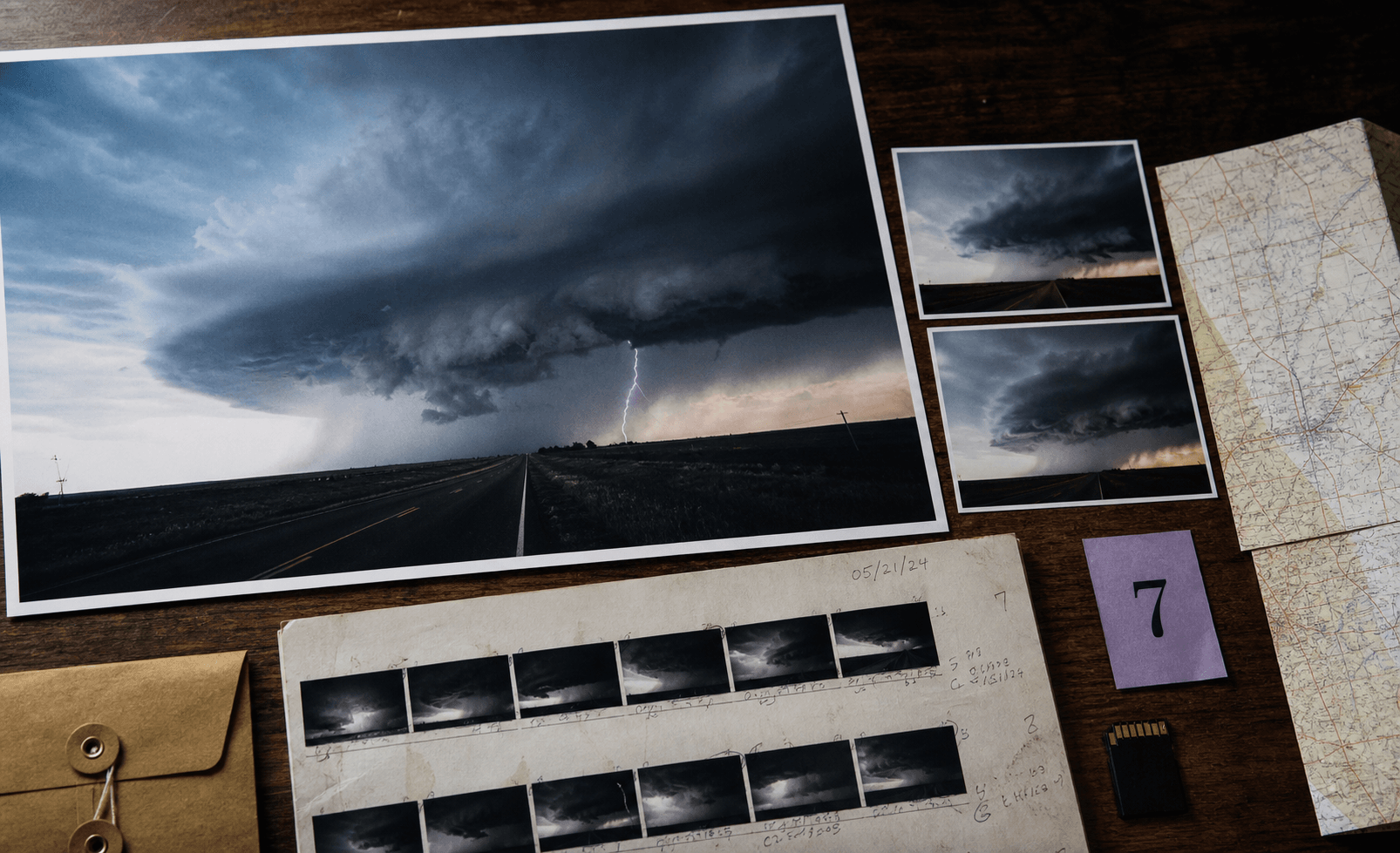 Printed editorial image and source materials prepared for verification