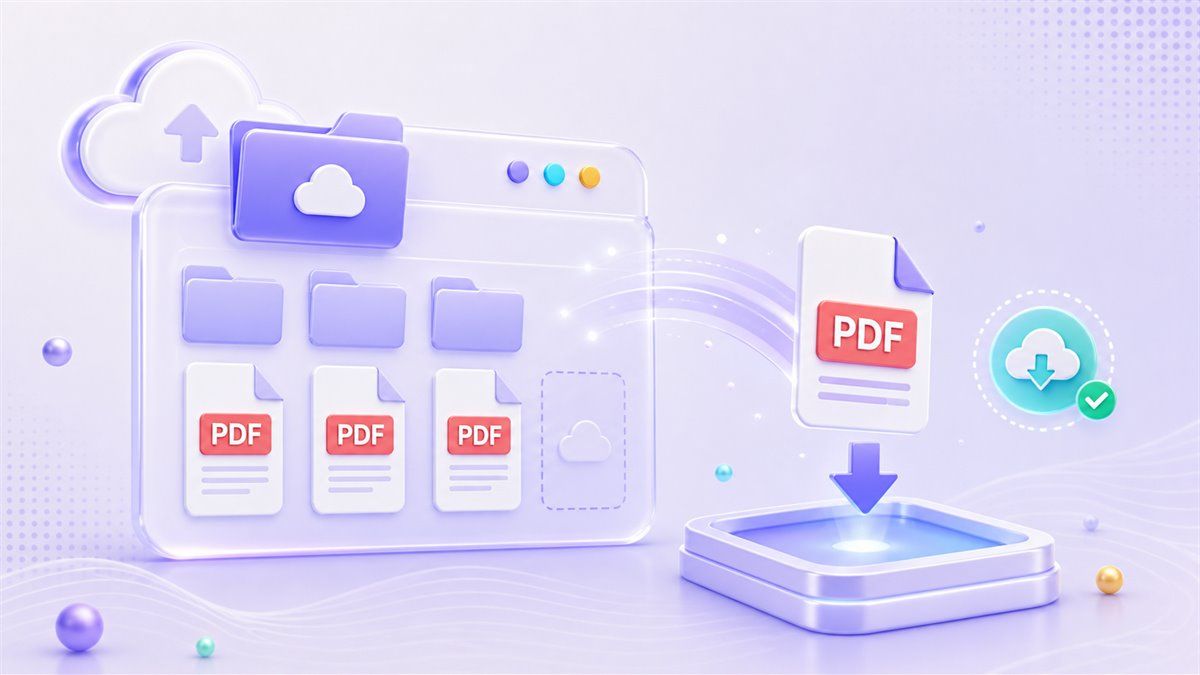 Unduh PDF dari cloud drive sebelum kompresi