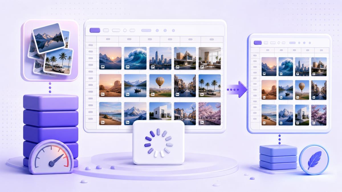 Image compression matters in Google Sheets illustration