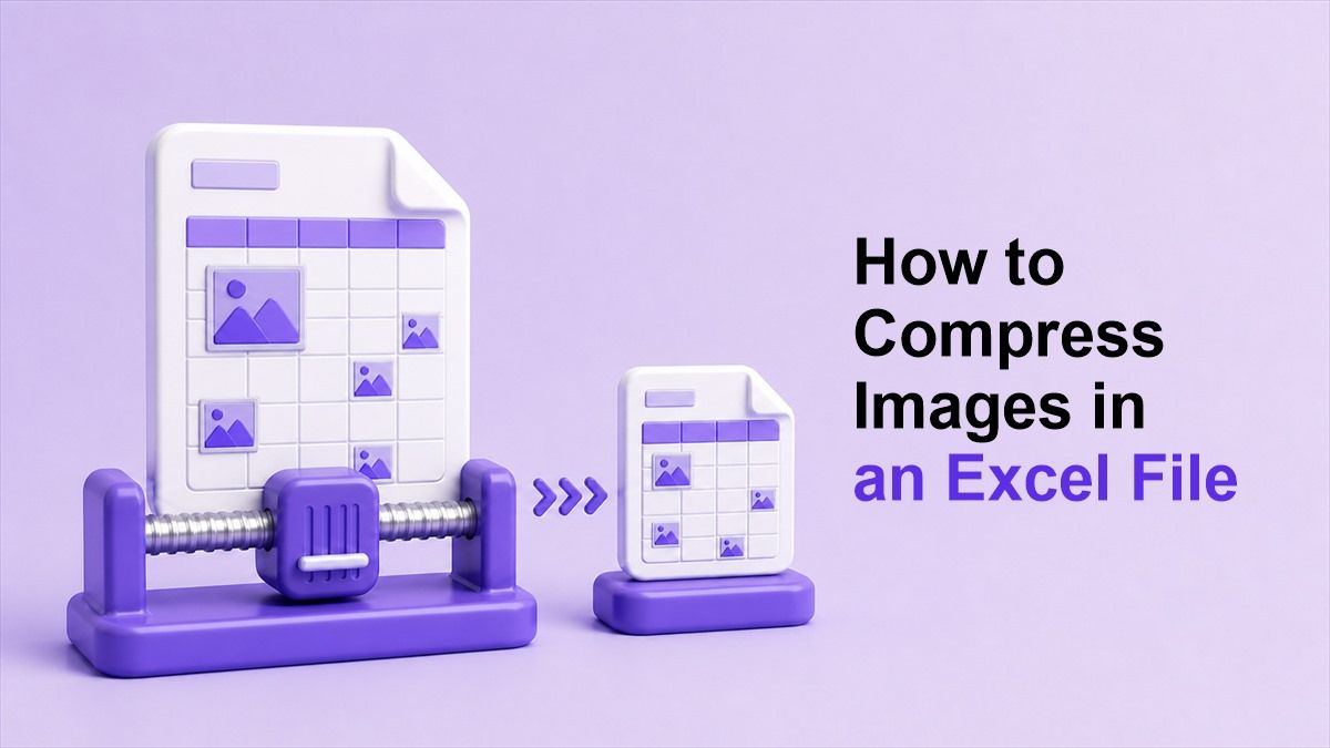 How to compress images in an excel file image compress