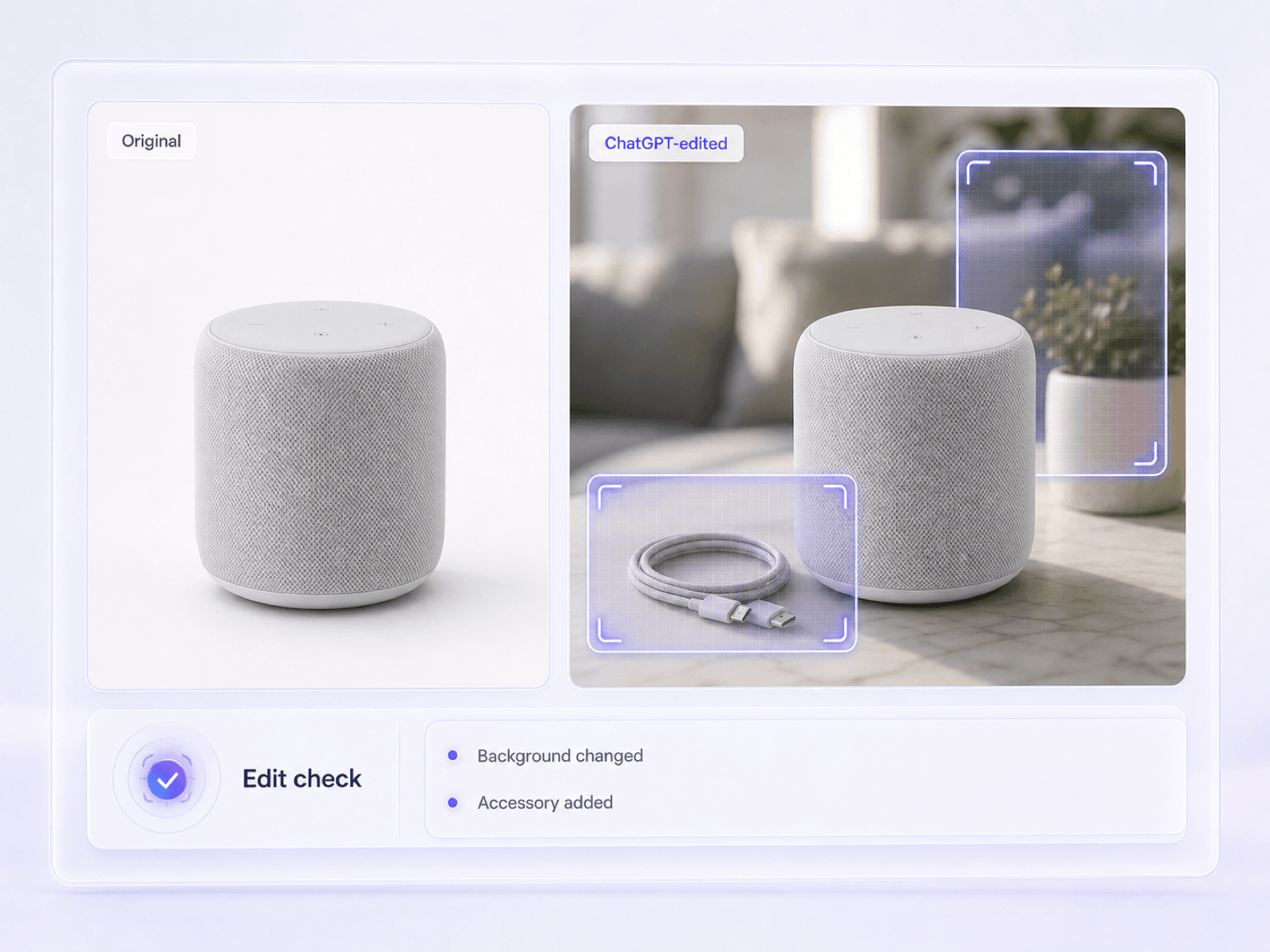 Examine ChatGPT-edited product photos