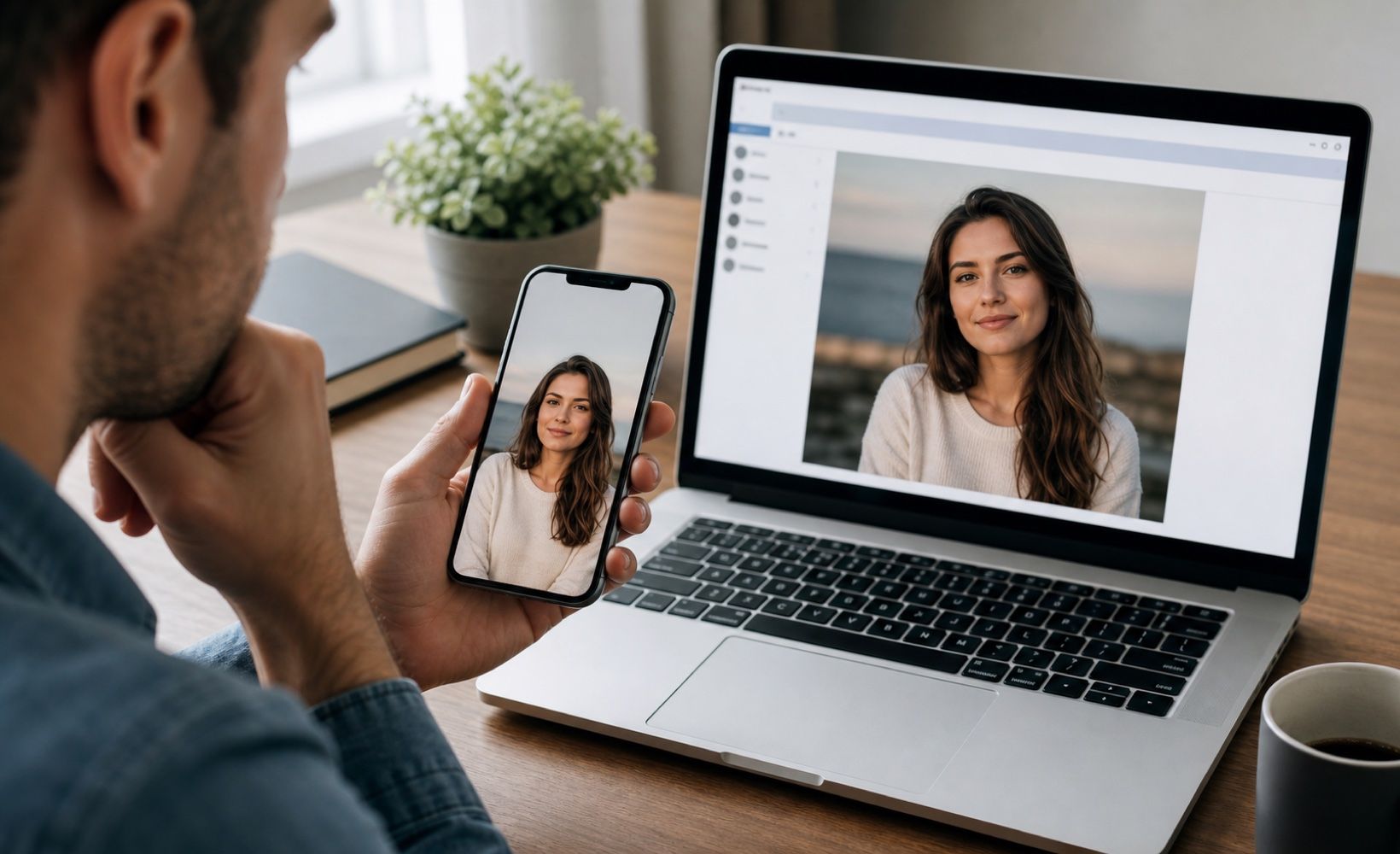 Comparing profile images and their source
