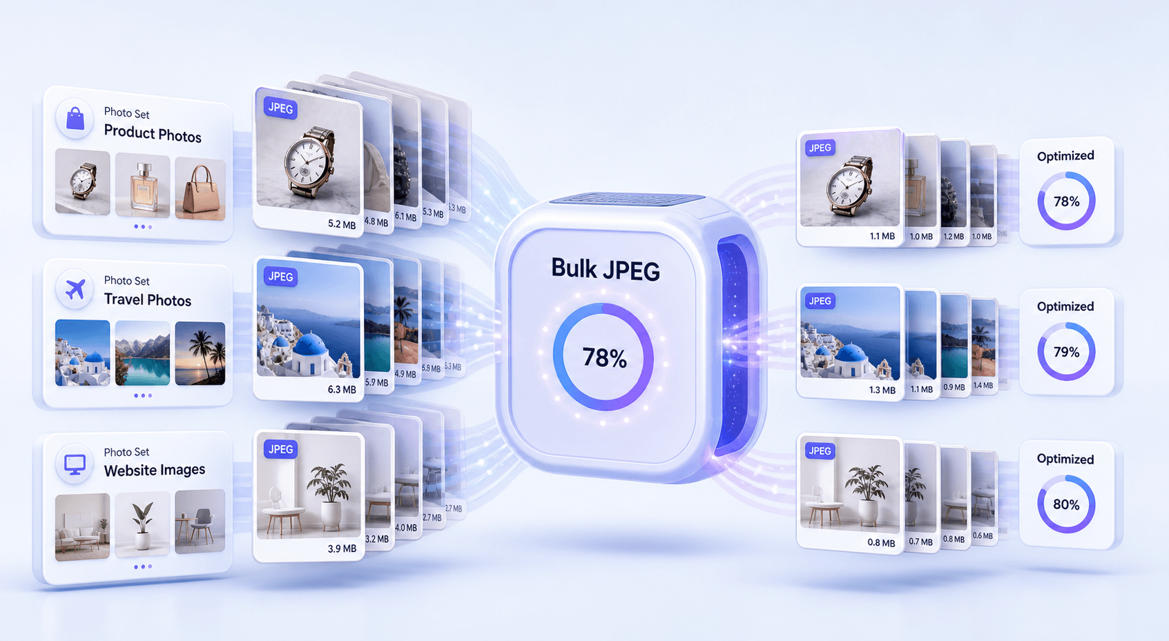 Bulk JPEG Compressor for Photo Sets
