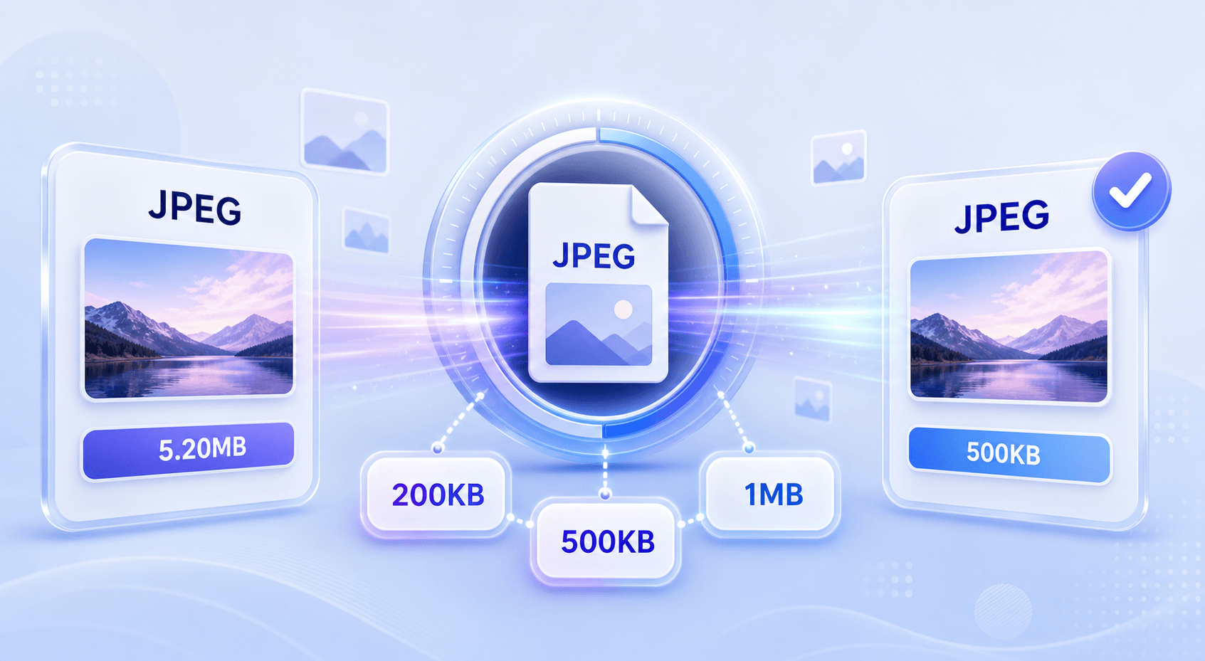 JPEG Size Compression for Exact Upload Limits
