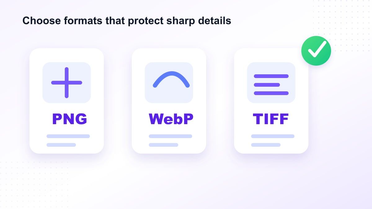Lossless image compression formats illustration