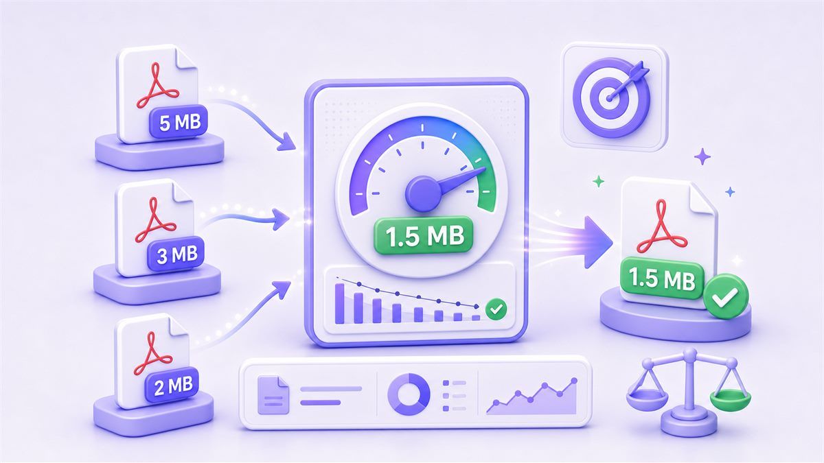 Compressore PDF Sotto 1,5 MB