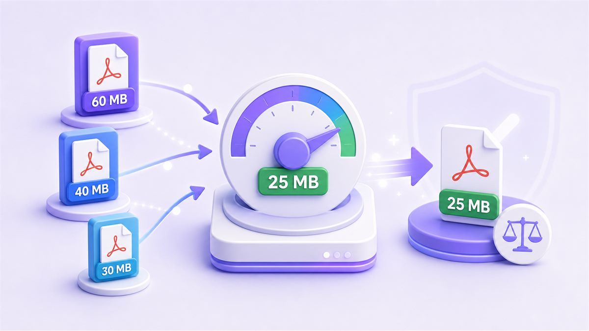 Pengecil Ukuran PDF di Bawah 25 MB