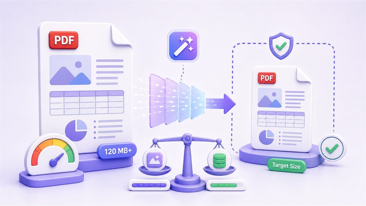 PDF 파일 크기를 특정 크기로 줄이기