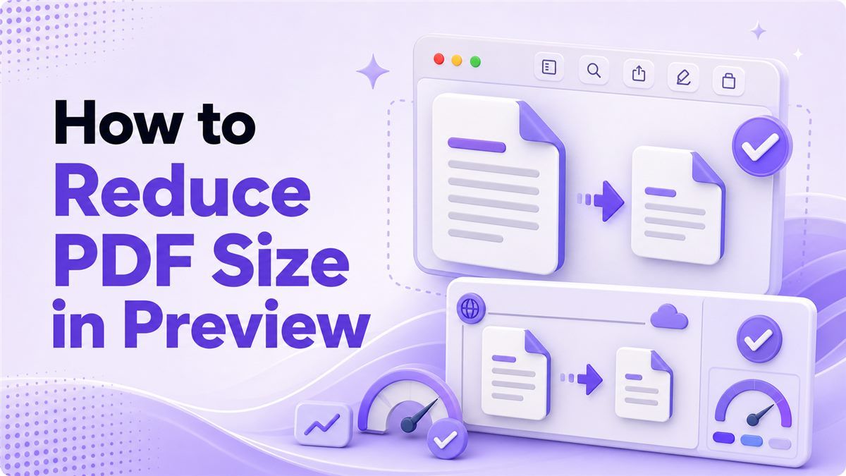 How to Reduce PDF Size in Preview cover image