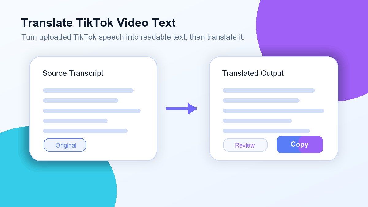 Translate TikTok Video to Text for More Context
