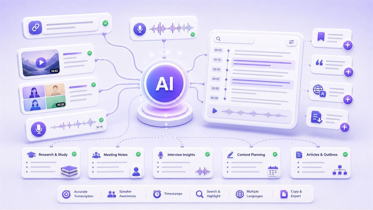 URL to Transcript AI Workflow