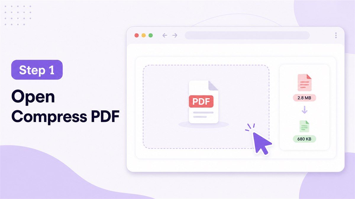 Open Lynote Compress PDF step illustration