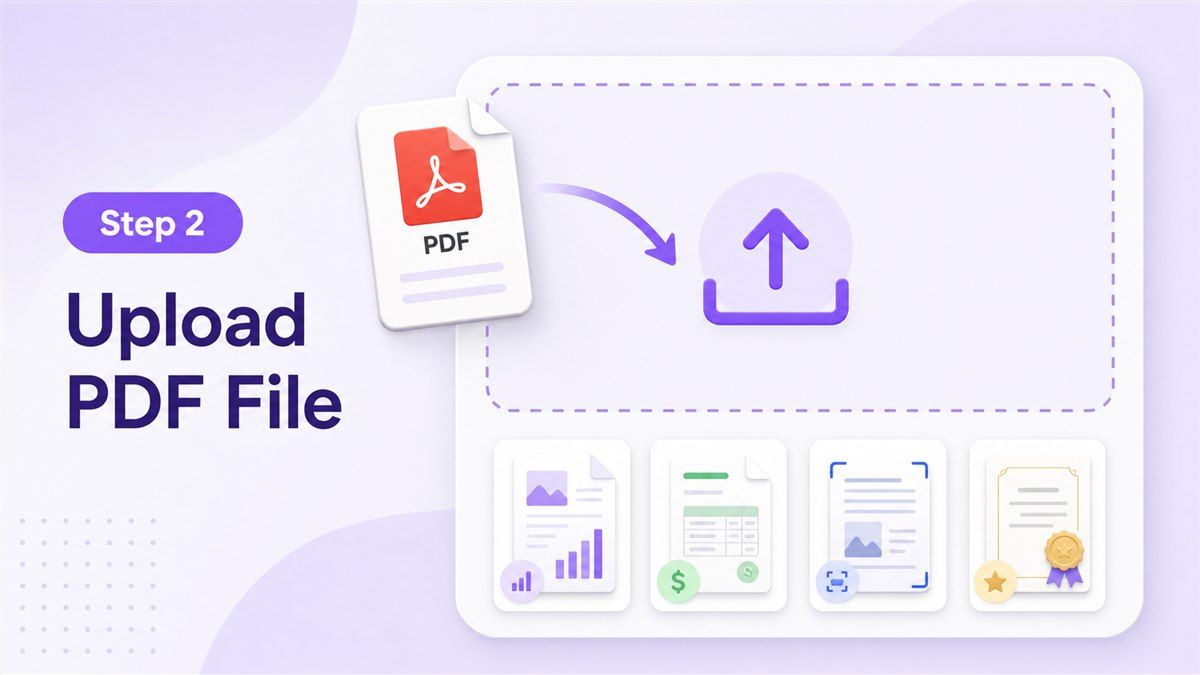 Upload PDF file step illustration