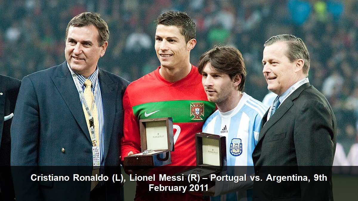 Cristiano Ronaldo (L), Lionel Messi (R) – Portugal vs. Argentina, 9th February 2011