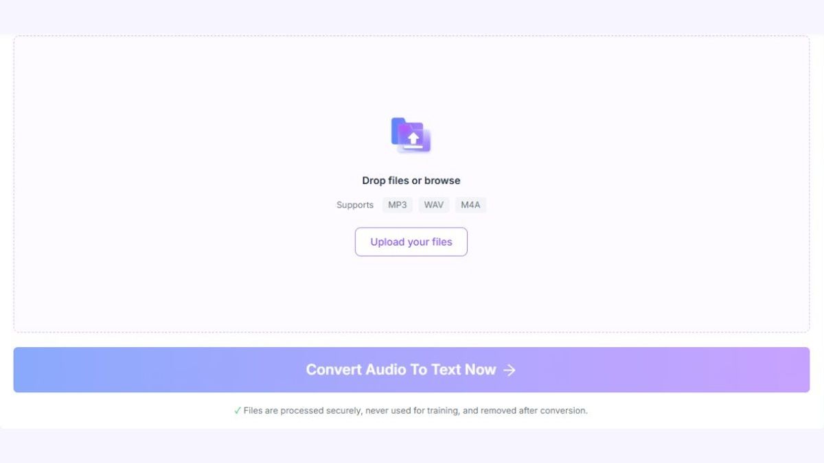 transcribir audio de zoom a texto - subir grabación de audio